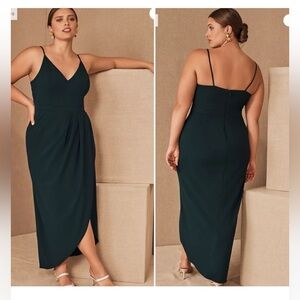 BHLDN | Dresses | Bhldn Holly Halter Stretch Satin Midi Dress | Poshmark